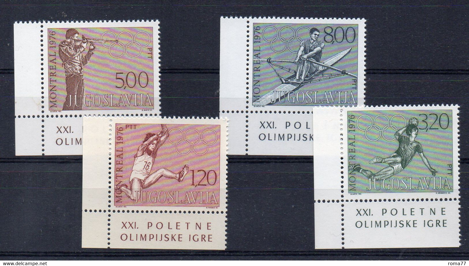 PDE525B - YUGOSLAVIA 1976 , La Serie Delle Olimpiadi Di Montreal *** MNH - Otros & Sin Clasificación