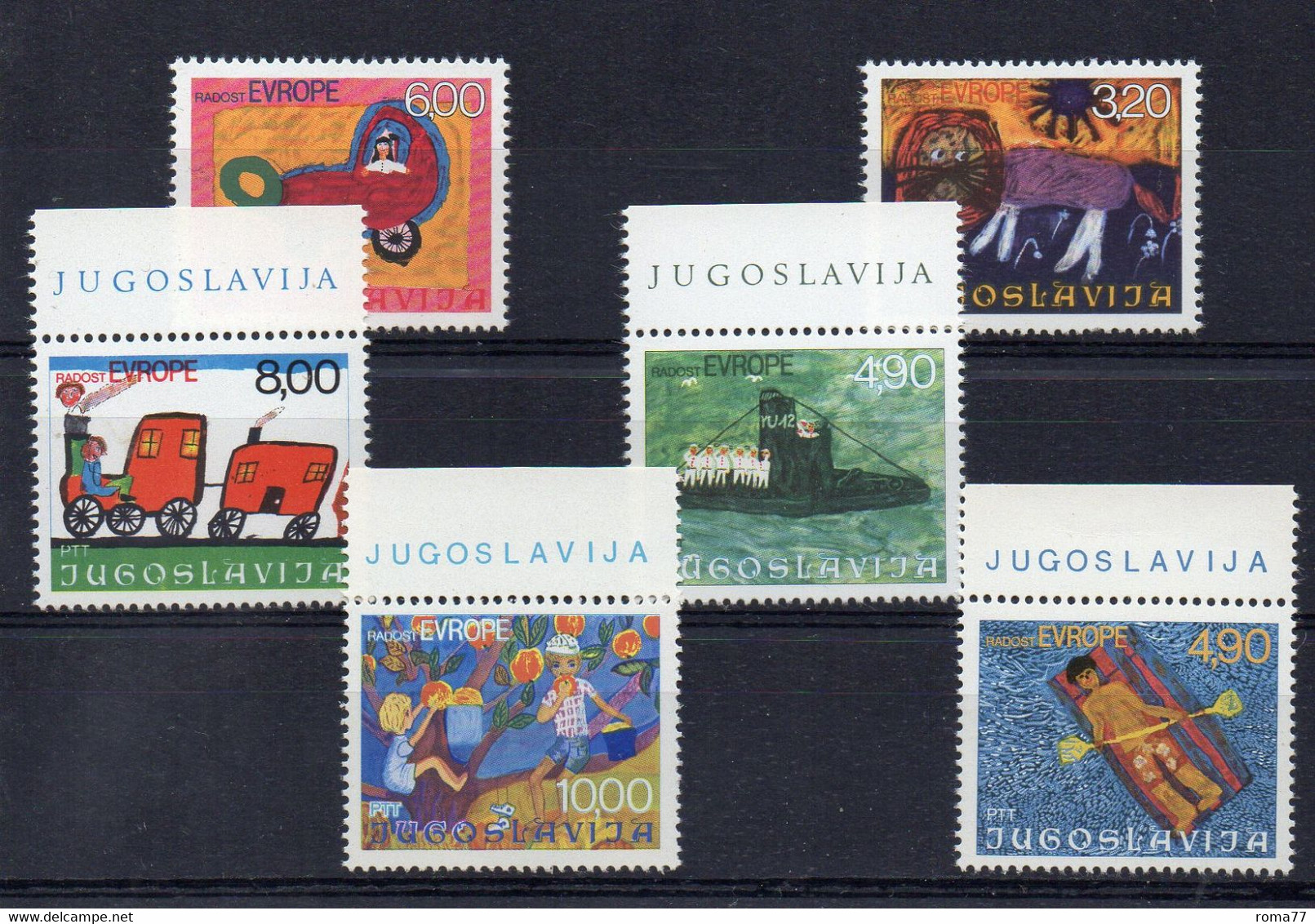 PDE525C - YUGOSLAVIA , Sei Valori EUROPA CEPT Con Gomma Integra *** MNH - Altri & Non Classificati