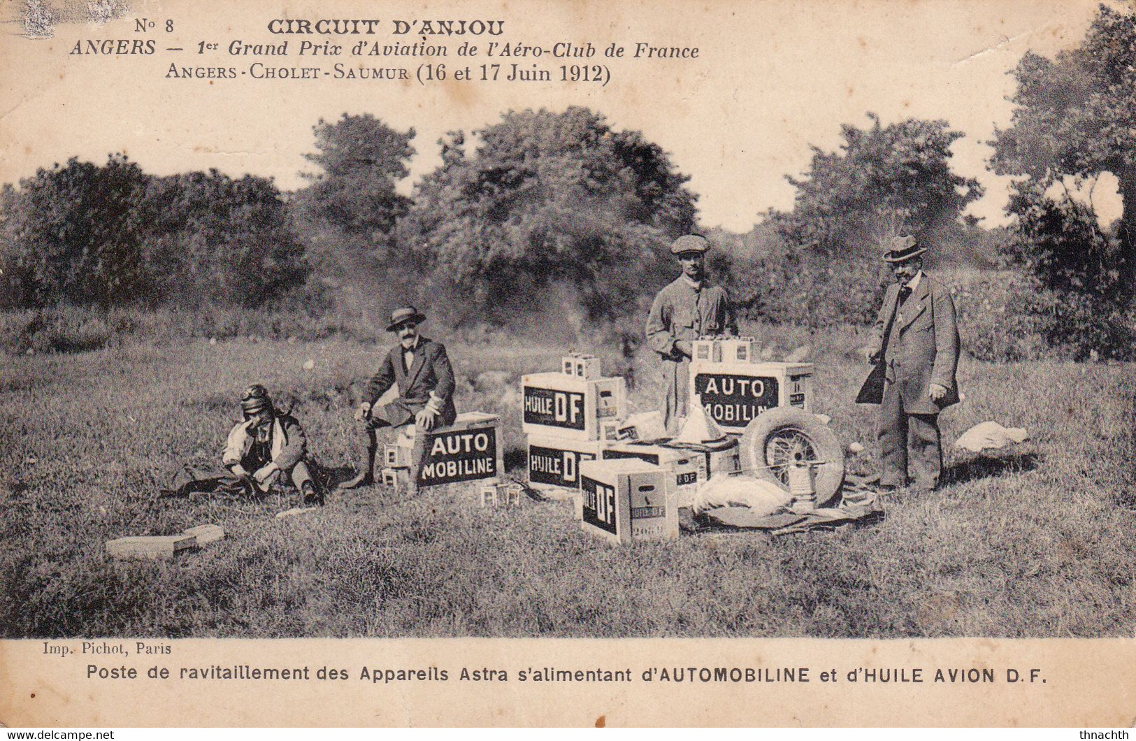 ANGERS - N° 8 Circuit D'Anjou - 1er Grand Prix D'Aviation De L'Aéro-Club De France ( 16 Et 17 Juin 1912) - Demonstraties