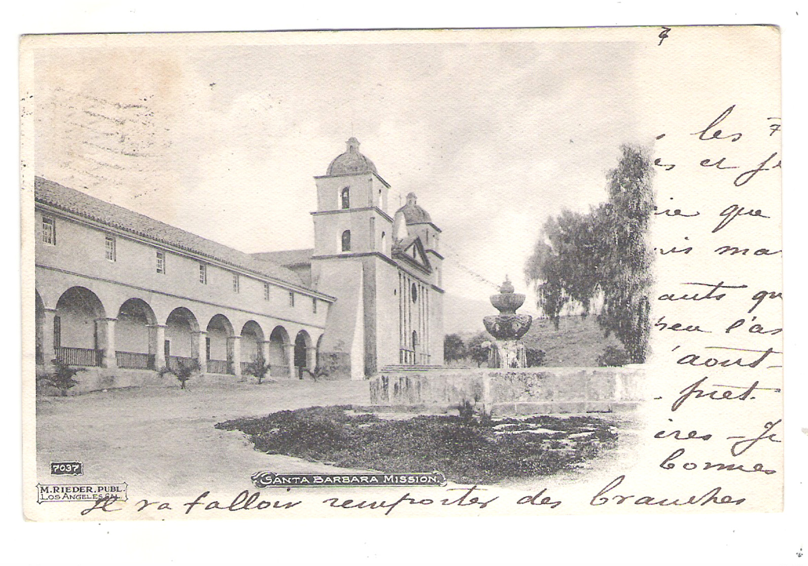 SANTA BARBARA MISSION - 1904 - - Santa Barbara