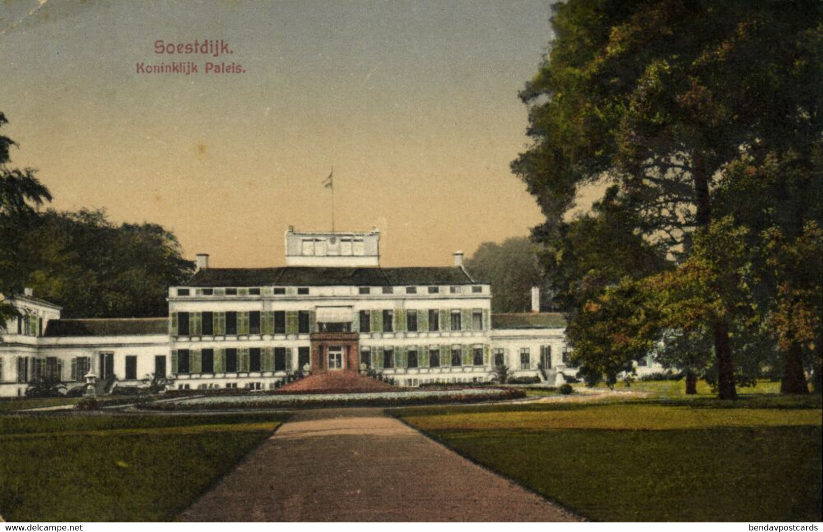 Nederland, SOESTDIJK, Koninklijk Paleis (1910s) Ansichtkaart - Soestdijk