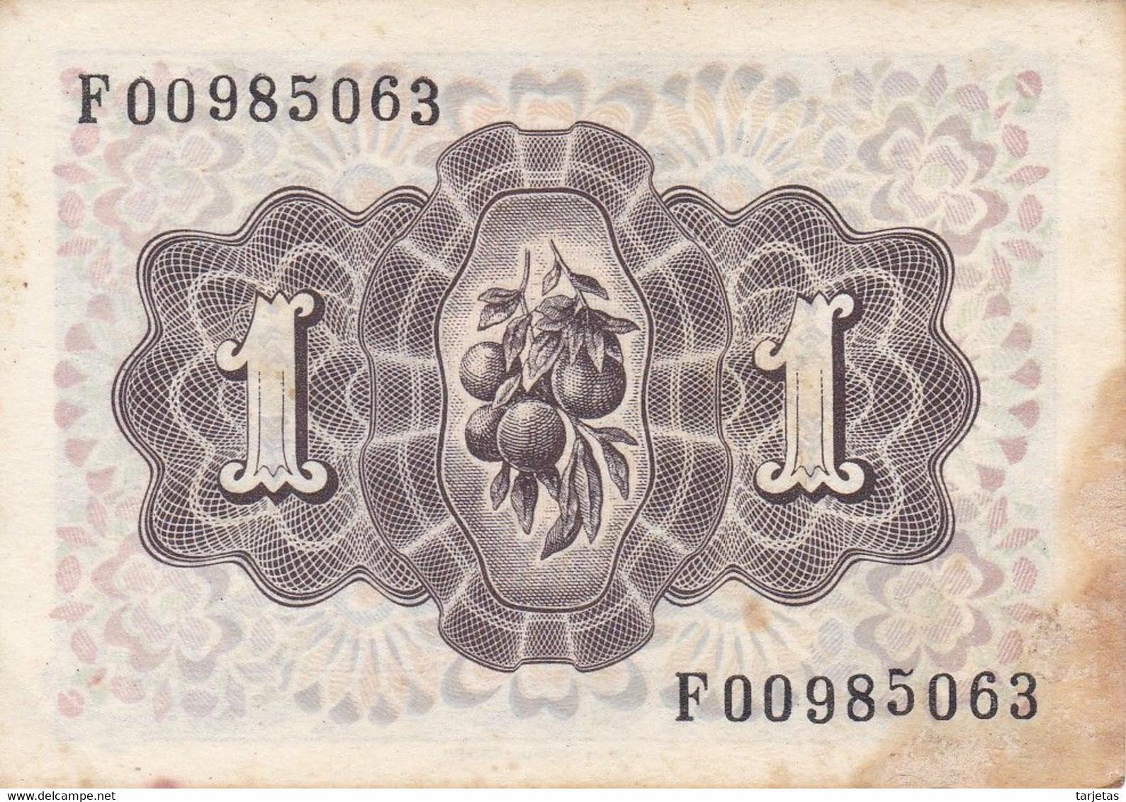 BILLETE DE 1 PTA DEL AÑO 1948 SERIE F - DAMA DE ELCHE  (BANKNOTE) - 1-2 Pesetas