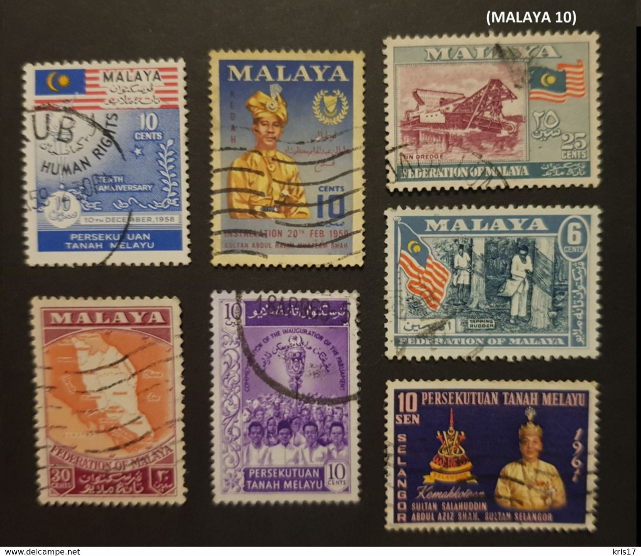 (MALAYA10) Malaisie, Malaya, Petit Lot, Petit Prix - Malayan Postal Union