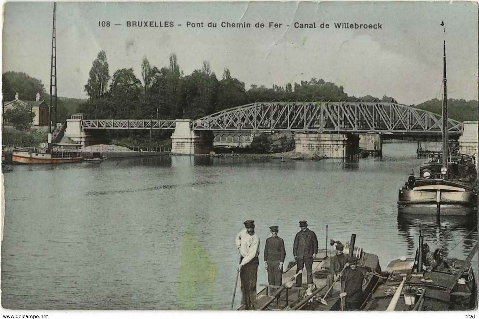 164 - Bruxelles - Pont Du Chemin De Fer - Canal De Willebroeck - Maritiem