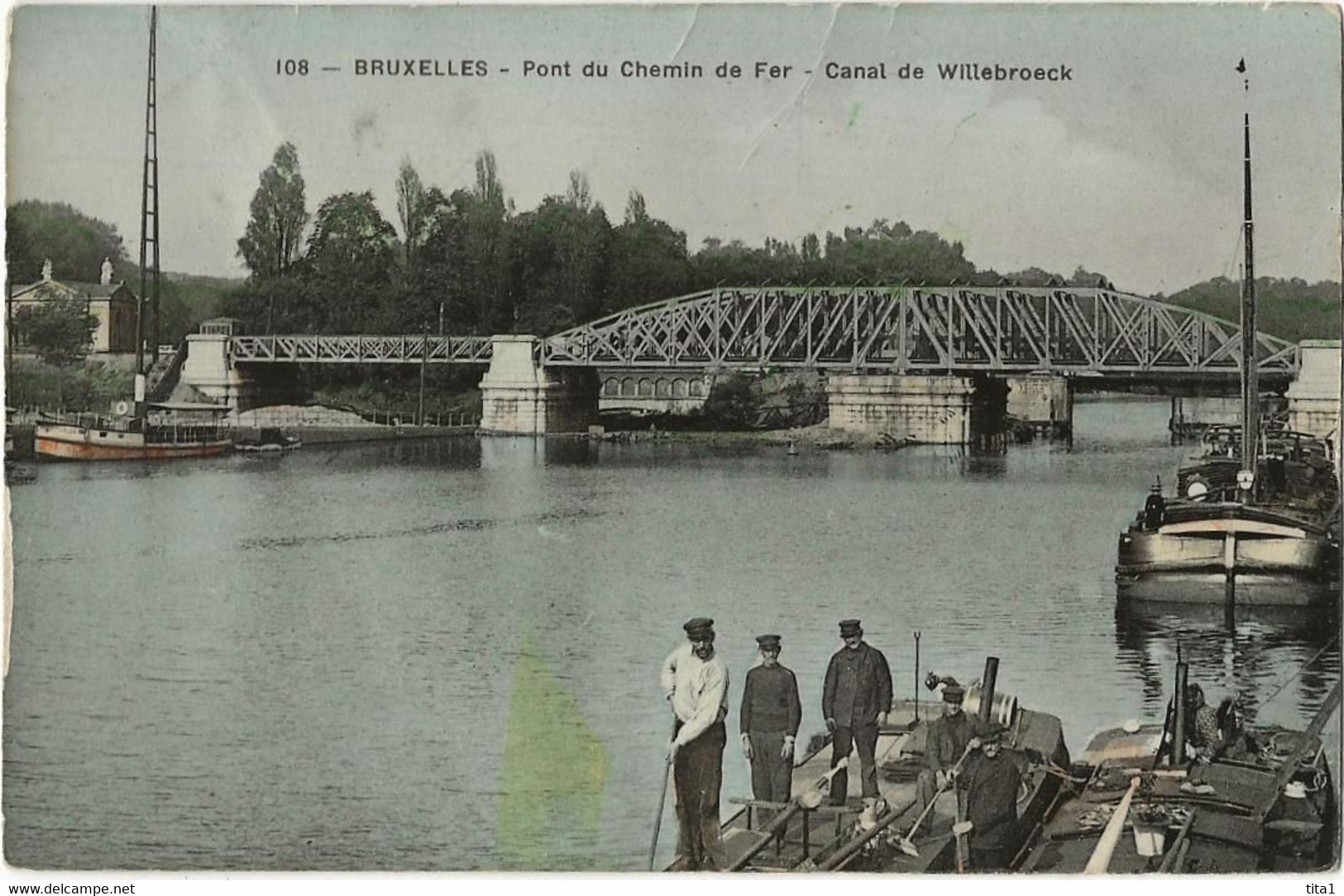 164 - Bruxelles - Pont Du Chemin De Fer - Canal De Willebroeck - Navegación - Puerto