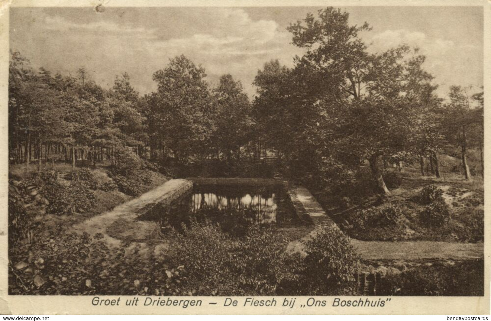 Nederland, DRIEBERGEN, De Flesch Bij Ons Boschhuis (1934) Ansichtkaart - Driebergen – Rijsenburg