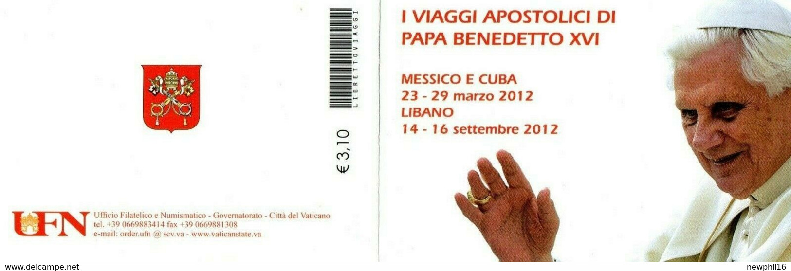 2013 VATICANO LIBRETTO- I VIAGGI APOSTOLICI DI PAPA BENEDETTO - Libretti