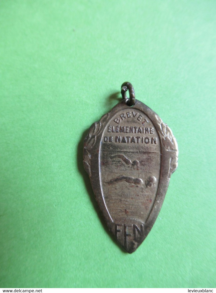 Médaille De  Sport Ancienne/NATATION/F.F.N. /Brevet Elémentaire De Natation/ Bronze  / 1919 - 1920    SPO351 - Nuoto