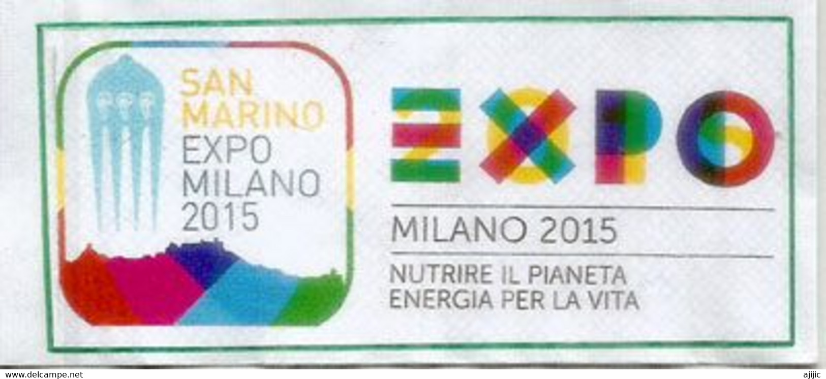 SAN MARINO .EXPO MILAN 2015, Belle Lettre WWF Du Pavillon De SAN MARINO.Cluster Bio-Mediterraneo.Timbre WWF. (RARE) - Briefe U. Dokumente