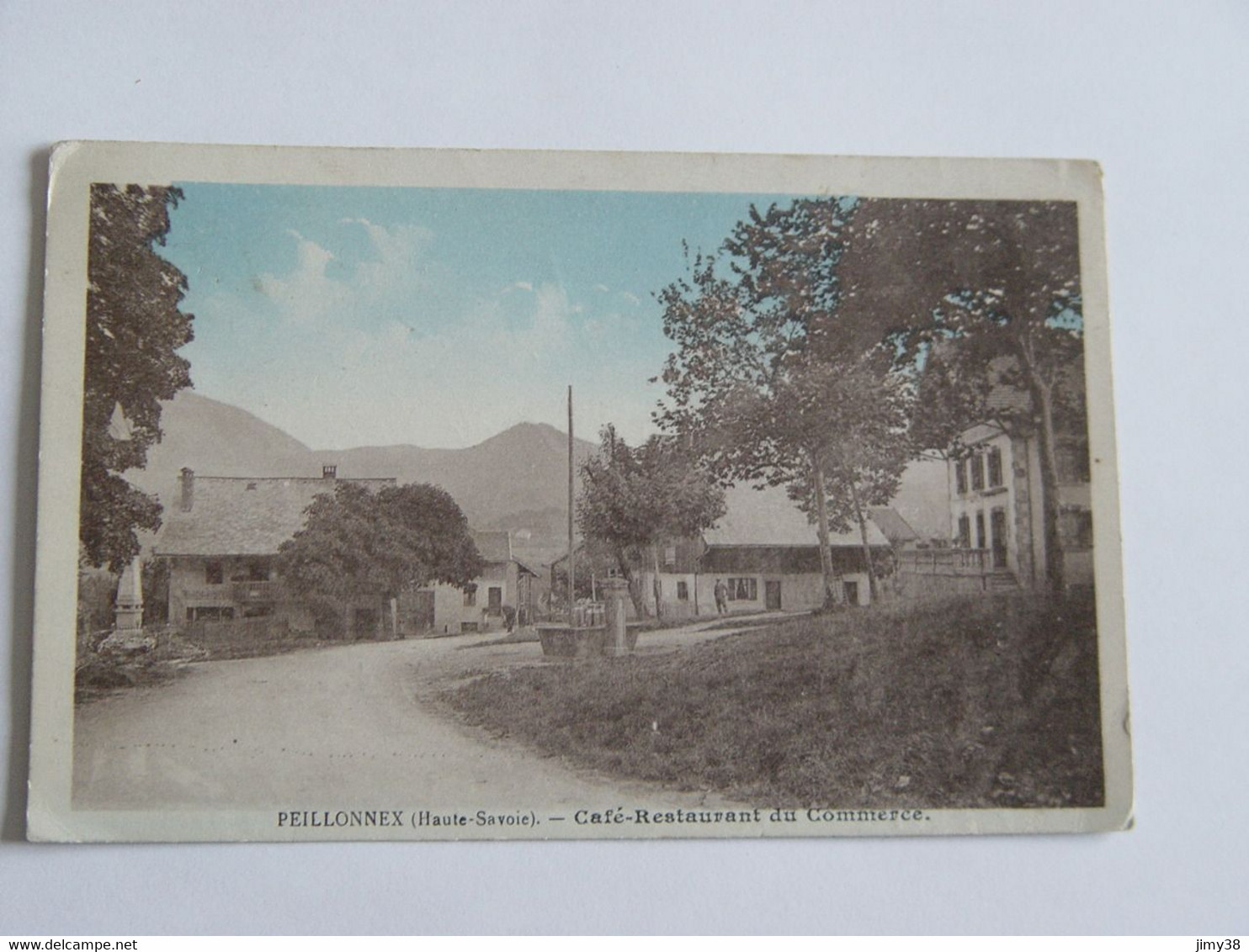 HAUTE SAVOIE-PEILLONNEX -CAFE RESTAURANT DU COMMERCE ANIMEE - Peillonnex