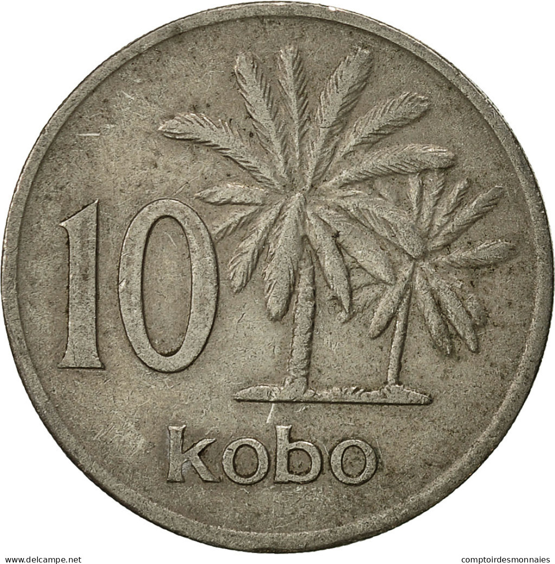 Monnaie, Nigéria, Elizabeth II, 10 Kobo, 1974, TTB, Copper-nickel, KM:10.1 - Nigeria