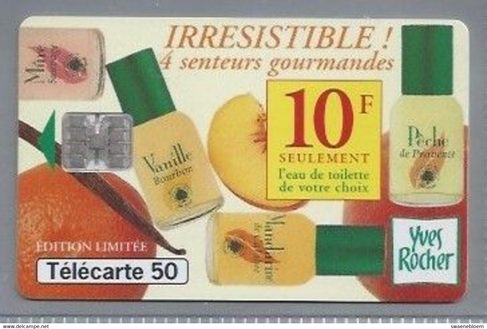 FR.- France Telecom. Télécarte. YVES ROCHER. IRRESISTIBLE ! 4 Senteurs Gourmandes. 50 Unités. - Parfum