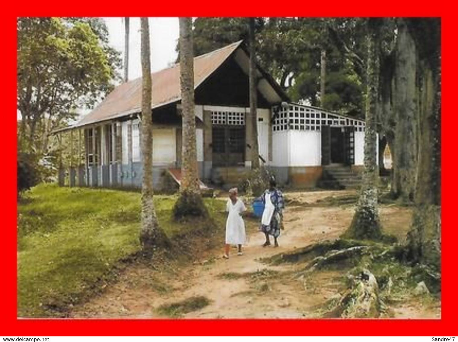CPSM/gf LAMBARENE (Gabon) Ancien Hôpital Du Dr. SCHWEITZER, Le Réfectoire Du Docteur Et De Ses Collaborateurs...L879 - Gabon
