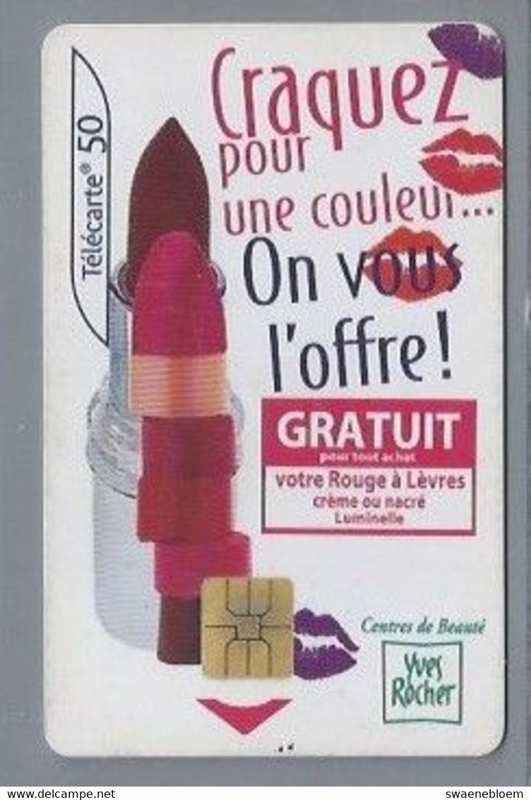 FR.- France Telecom. Télécarte. YVES ROCHER. Craquez Pour Une Couleur... On Vous L'offre !. 50 Unités. - Perfumes