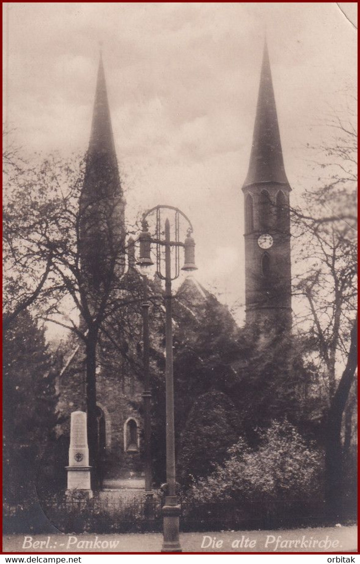 Pankow (Berlin) * Alte Pfarrkirche, Denkmal, Partie * Deutschland * AK2664 - Pankow