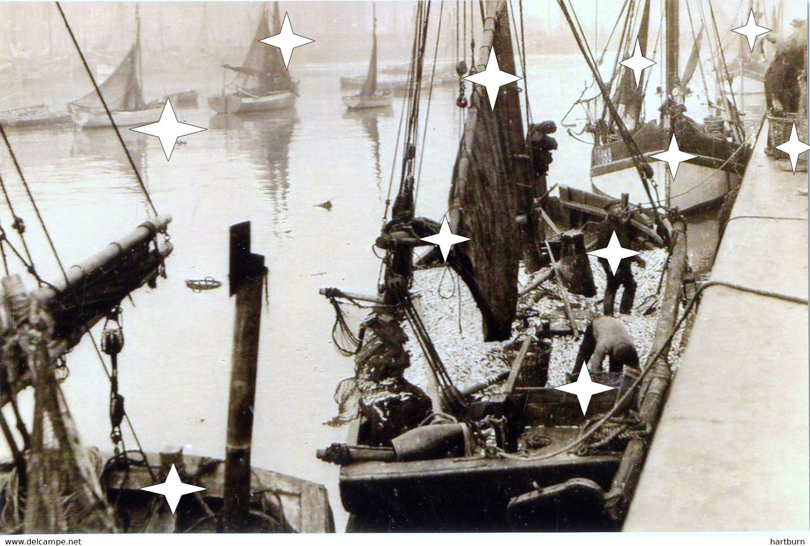 1 Repro Foto's Visserij. Sprot Of Haringvisserij Jaren 30 Te Oostende - Ostende (Doos 25) - Boats