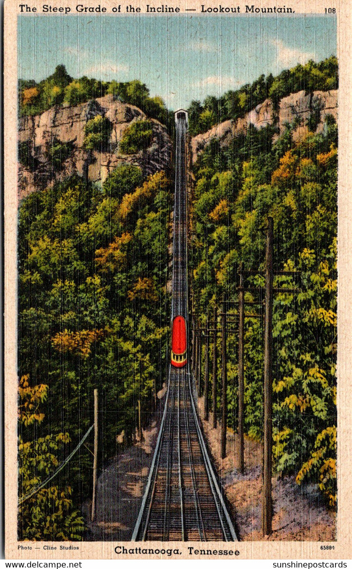 Tennessee Chattanooga Lookout Mountain The Steep Grade Of The Incline - Chattanooga