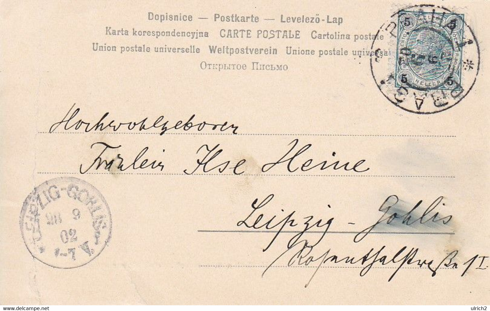 AK Praha Prag Prague - Hradschin Und Kleinseite Vom Petriner Aussichtsthurm  - 1902  (53119) - Tsjechië