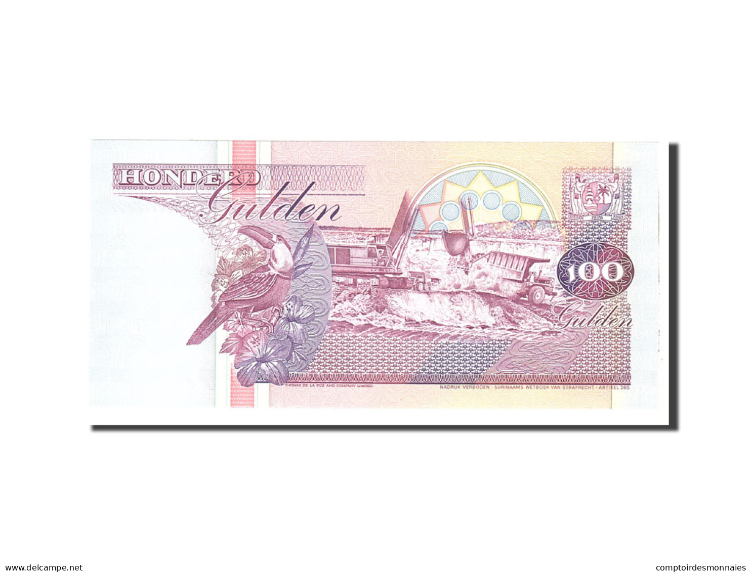 Billet, Suriname, 100 Gulden, 1991, 1991-07-09, KM:139a, NEUF - Surinam