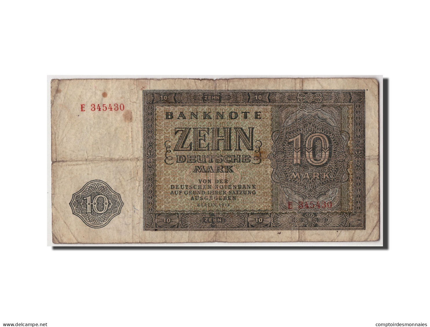 Billet, République Démocratique Allemande, 10 Deutsche Mark, 1948, Undated - 10 Deutsche Mark