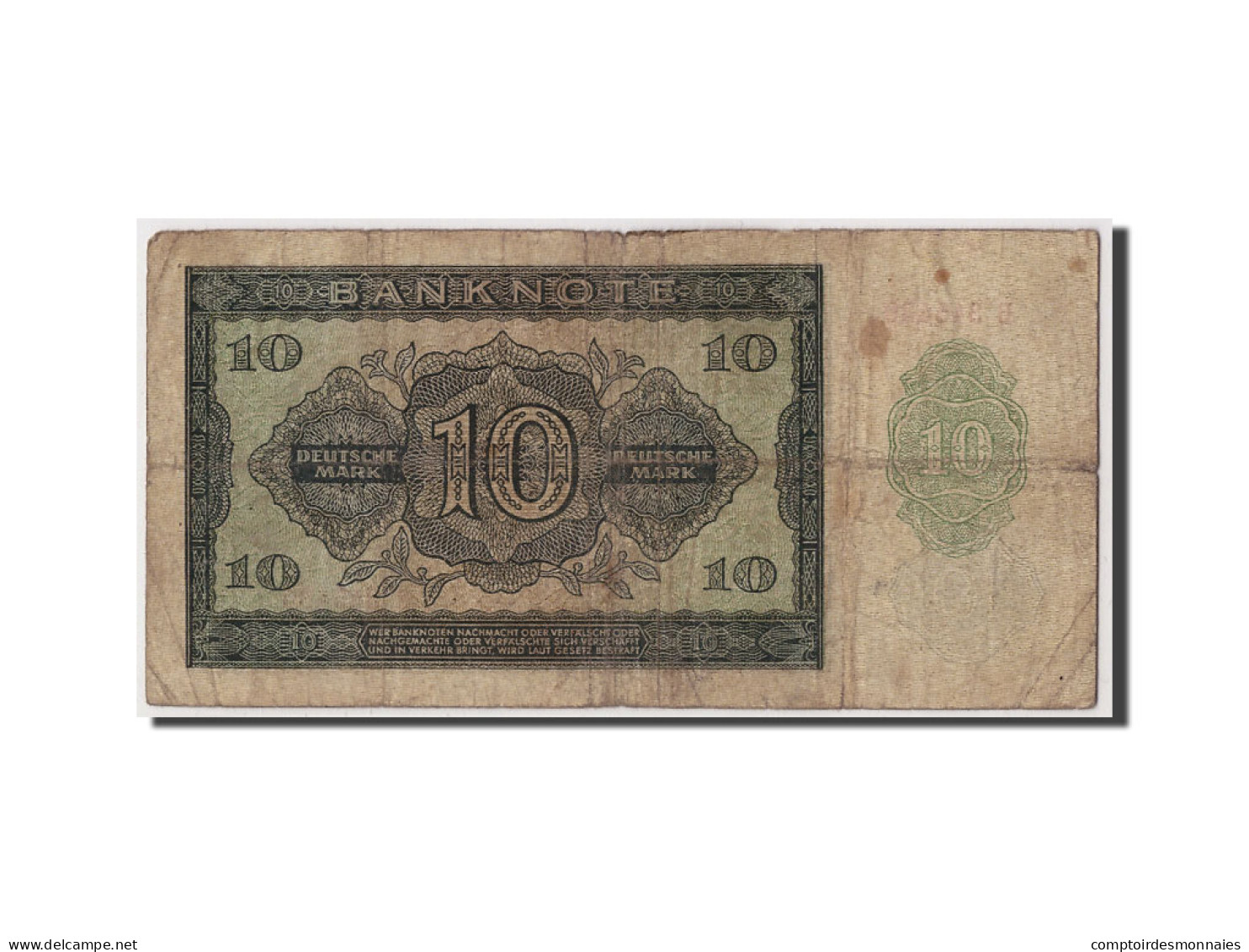 Billet, République Démocratique Allemande, 10 Deutsche Mark, 1948, Undated - 10 Deutsche Mark