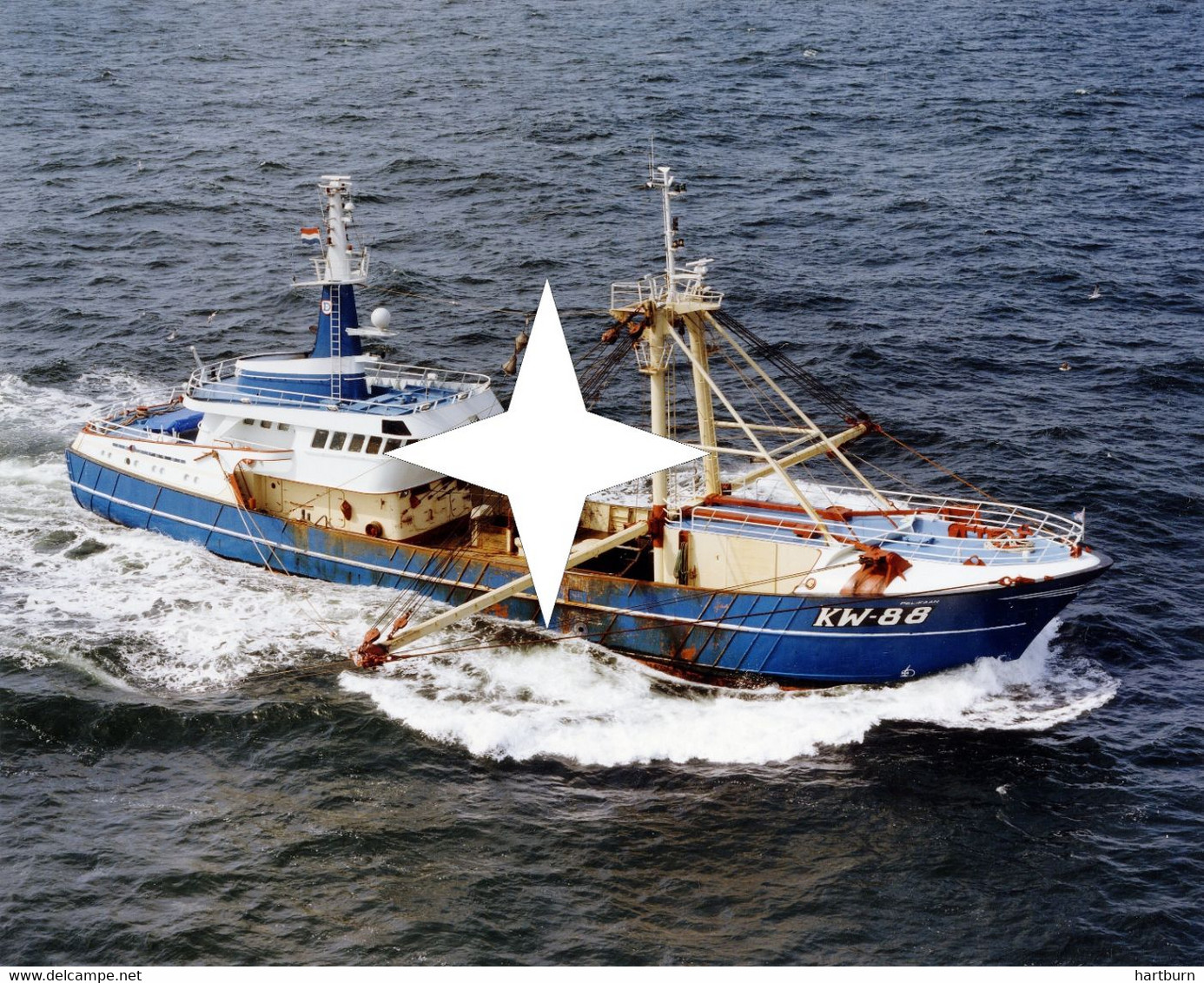 KW.88 Pelikaan, Katwijk Nederland (25.5 Cm X 20 Cm) Vissersboot (Doos 25) - Katwijk (aan Zee)