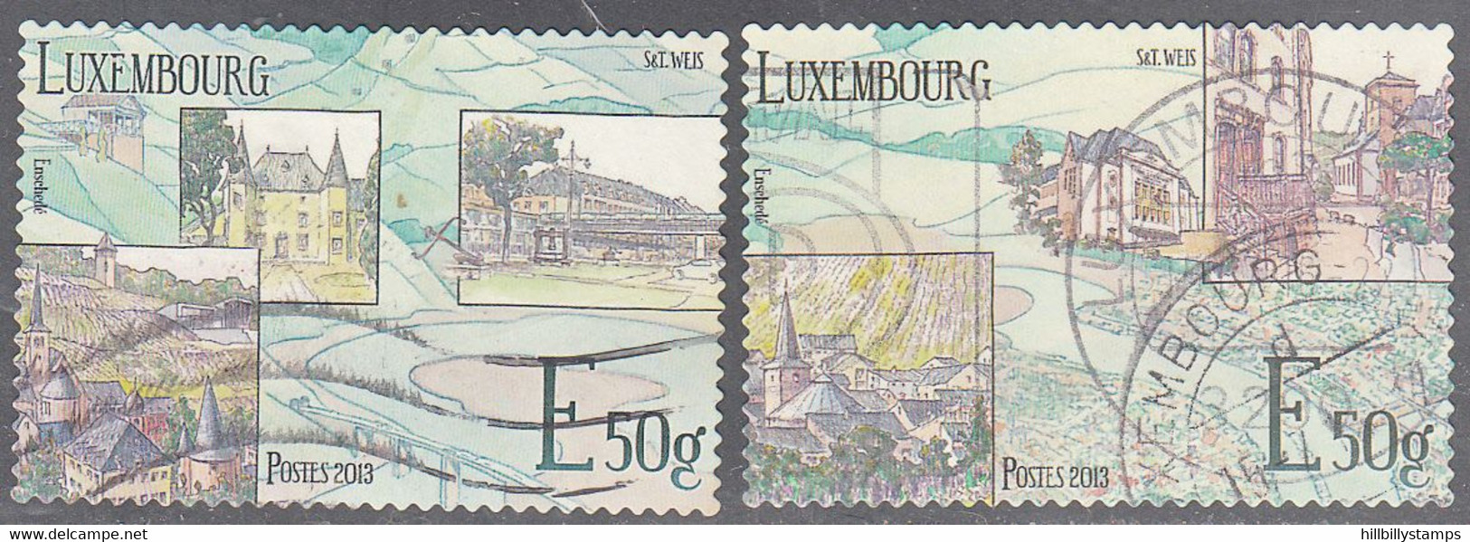 LUXEMBOURG   SCOTT NO 1365 A-B    USED   YEAR  2013 - Gebruikt