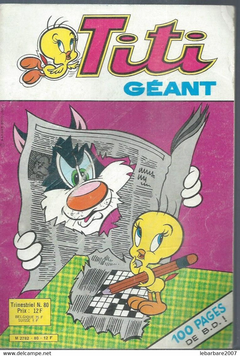 TITI GEANT   N° 80  -  S.A.G.E. 1982 - Sagédition