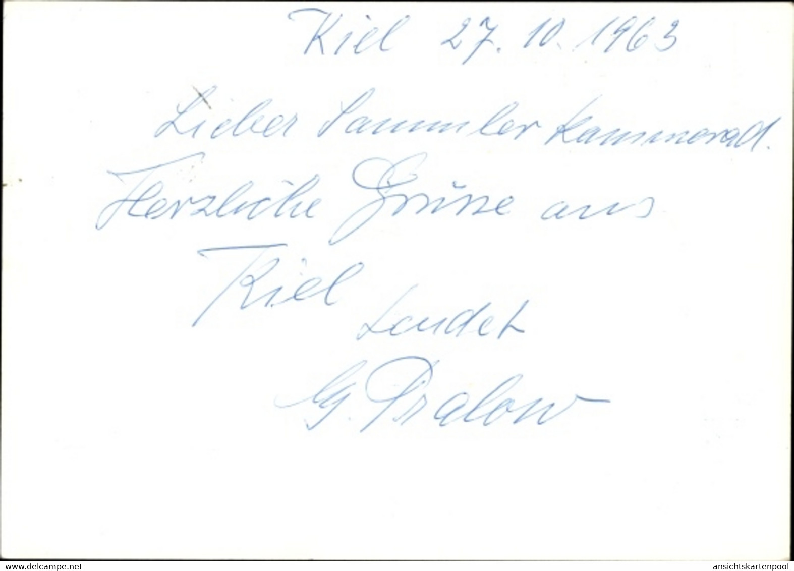 CPA Kiel In Schleswig Holstein, Tag Der Briefmarke 1963, Alte Kieler Poststempel Von 1863 - Altri & Non Classificati