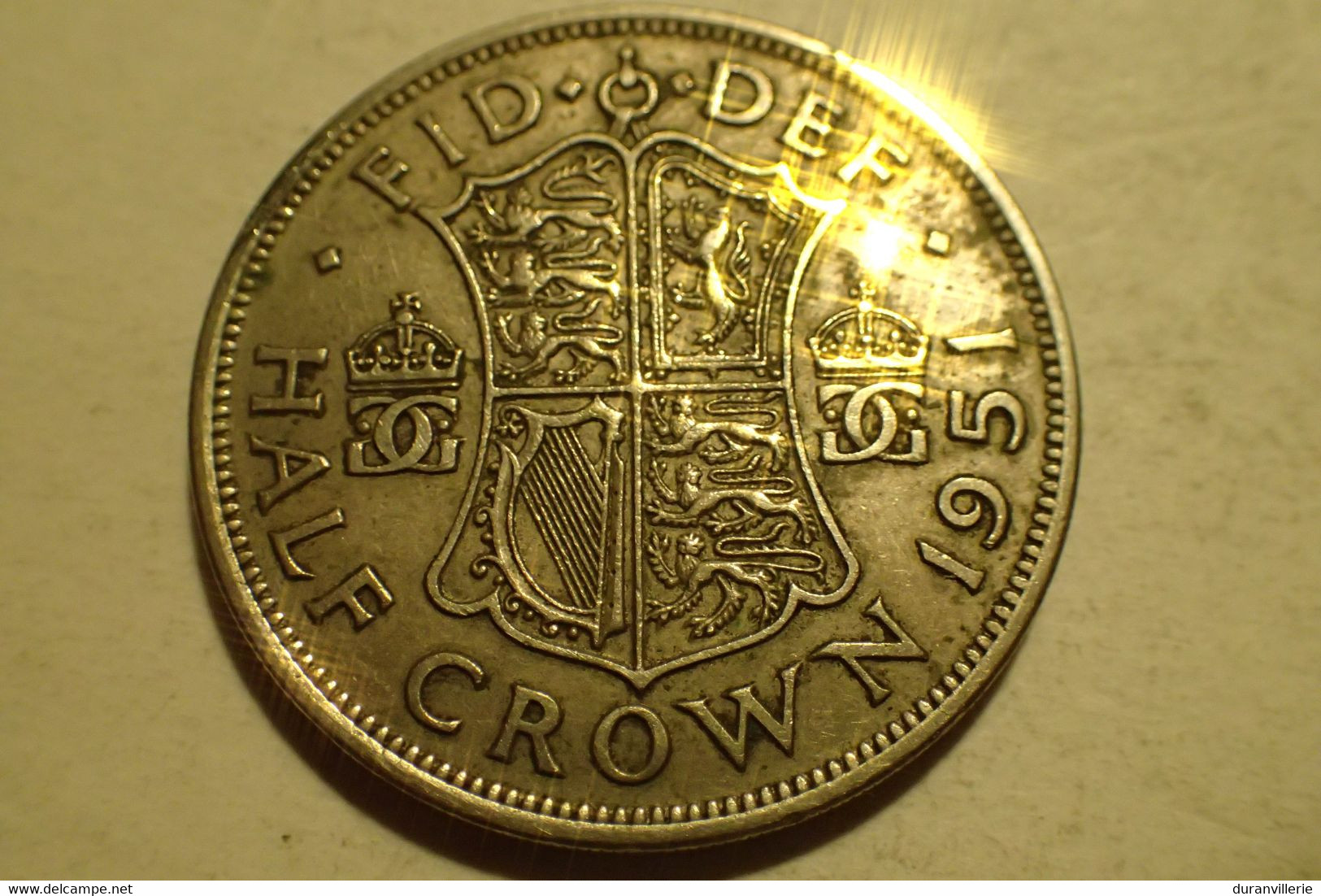 GRANDE BRETAGNE - Great Britain 1951 GEORGE VI HALF CROWN - K. 1/2 Crown