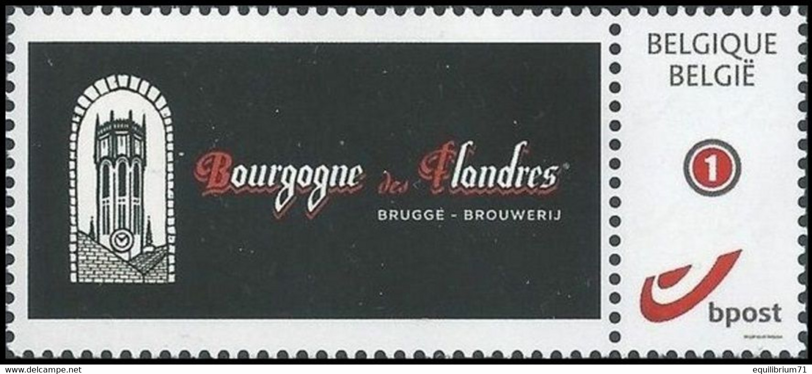 DUOSTAMP/MYSTAMP** Bière / Bier Brasserie / Brouwerij / Brauerei - Bourgongne De Flandres - Bruges / Brugge / Brügge N°1 - Neufs