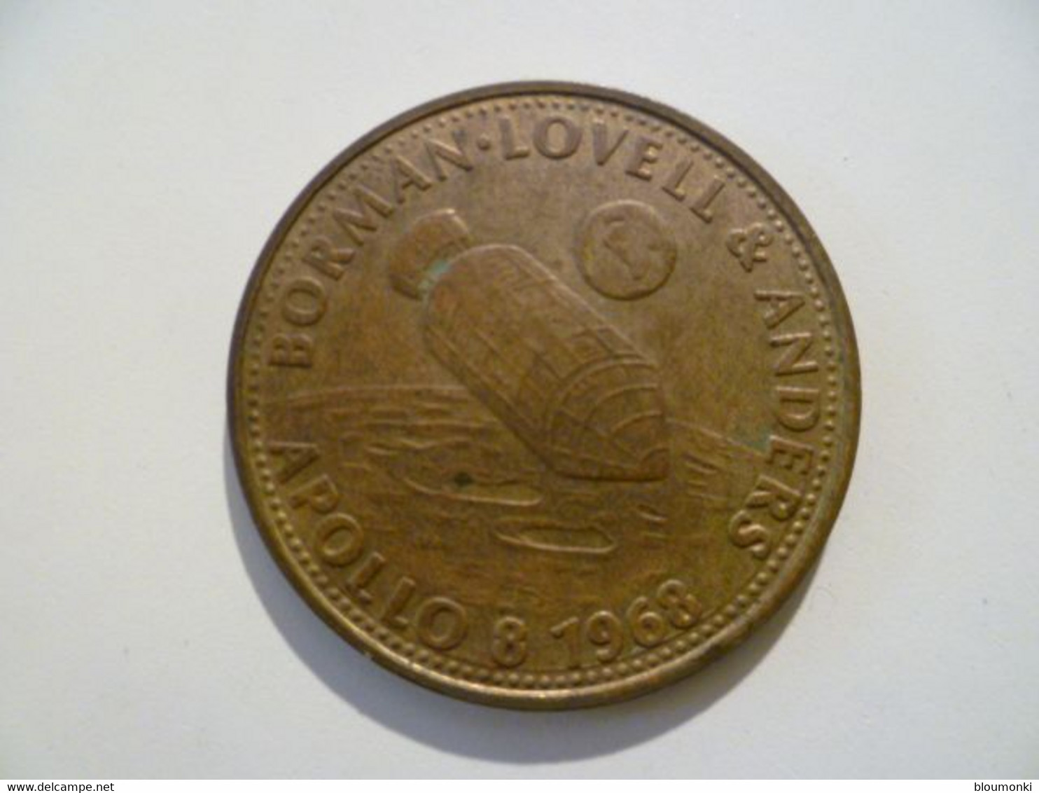Jeton Médaille  / Etats Unis / USA Coins / Norman Lovell & Anders Apollo 8 1968 / SHELL - Professionnels/De Société