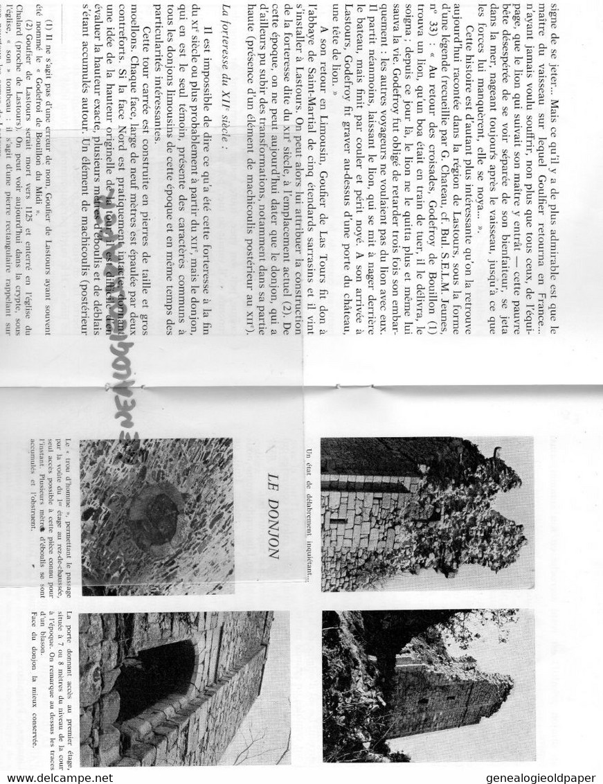 87- SAUVER LE CHATEAU DE LASTOURS - JEAN MICHEL MENARD -SOCIETE ETHNOGRAPHIQUE LIMOUSIN ET MARCHE-1976 - Limousin