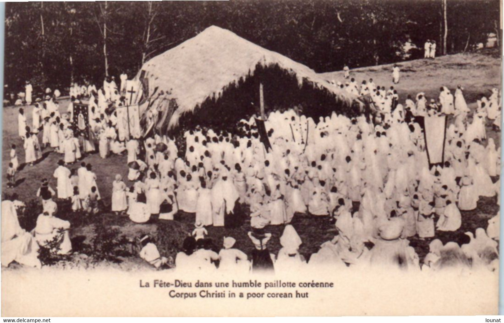 Asie - Corée - La Fête Dieu Dans Une Humble Paillotte Coréenne - Corpus Christi In A Poor Corean Hut - Korea, South