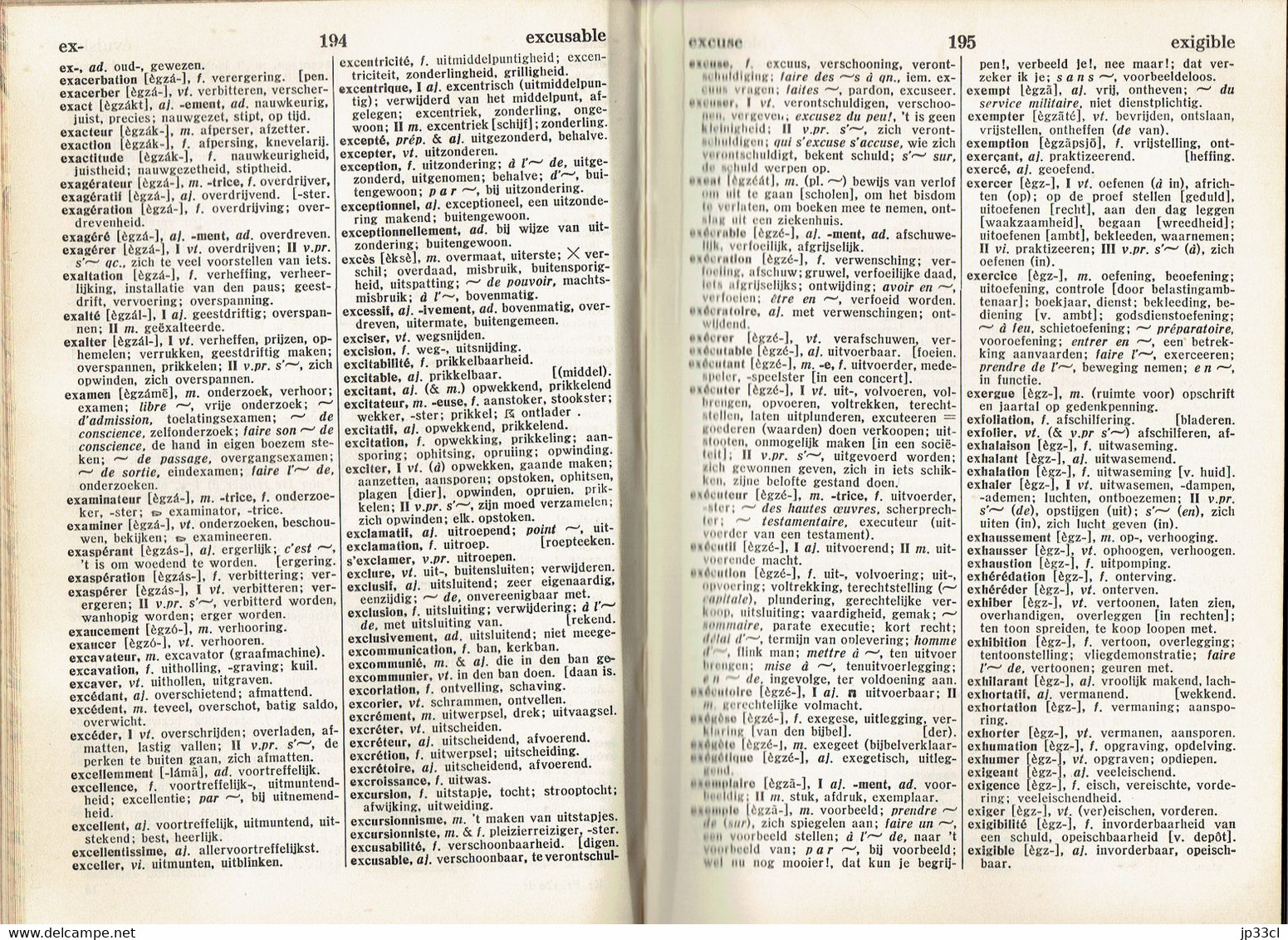 Kramer's Fransch Woordenboek, Twaalfde Druk, Den Haag G.B. Van Goor Zonen (1932) In Perfekte Staat ! - Dictionnaires