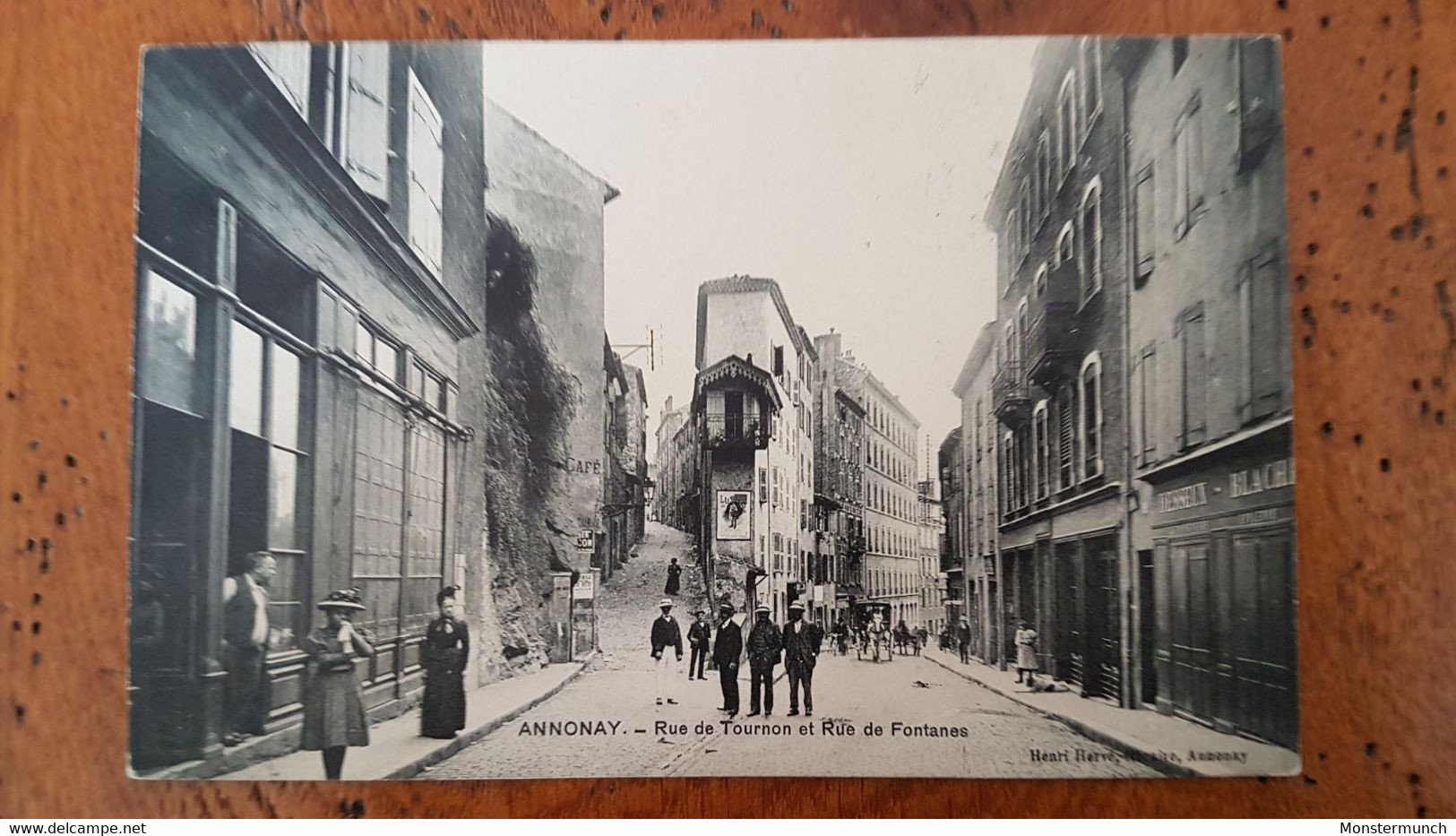 CPA - ANNONAY - RUE TOURNON ET RUE DE FONTANES - Annonay