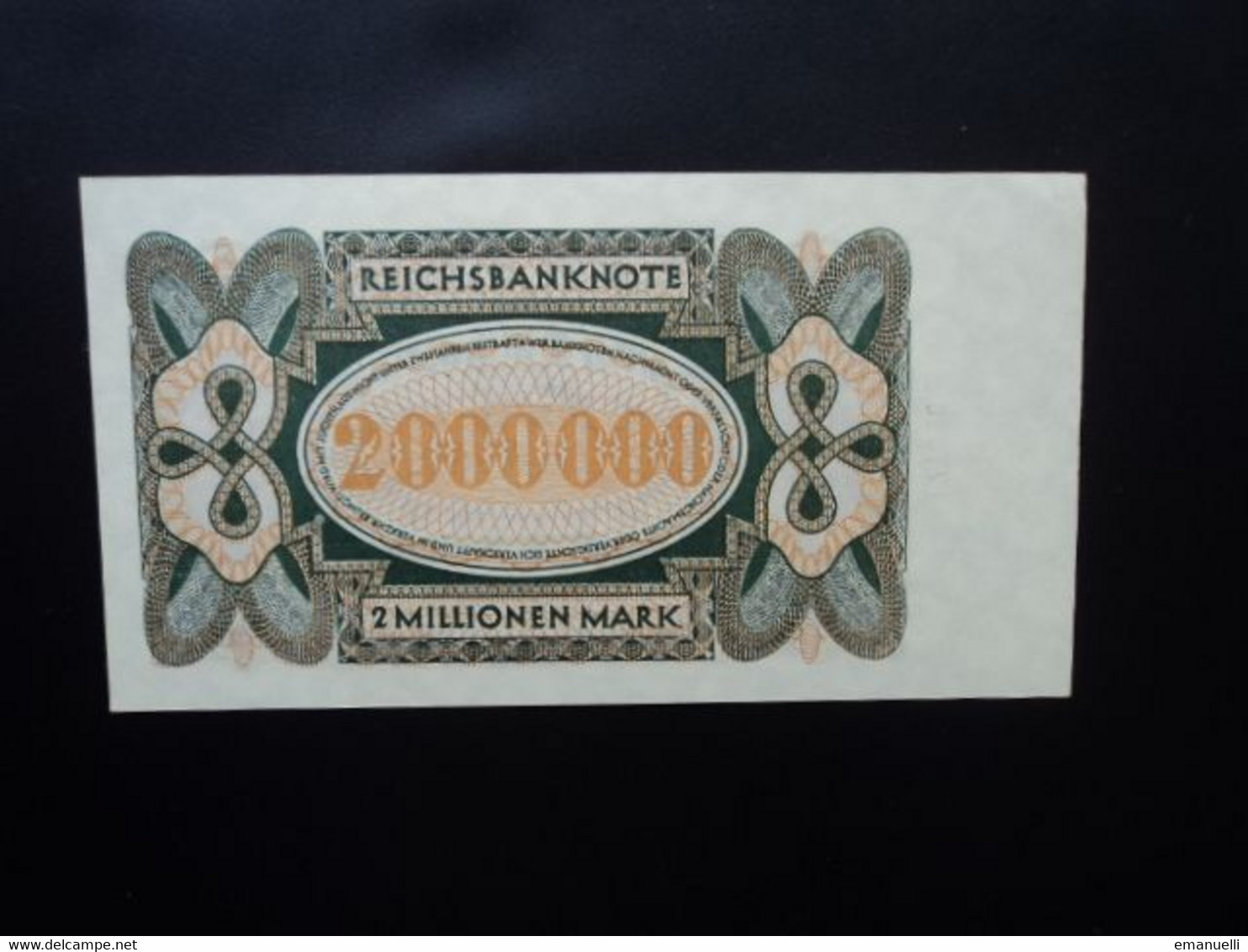 ALLEMAGNE * : 2 MILLIONEN  MARK   23;7.1923     CA 89a,  ** / P 89a     SUP+ - 2 Mio. Mark