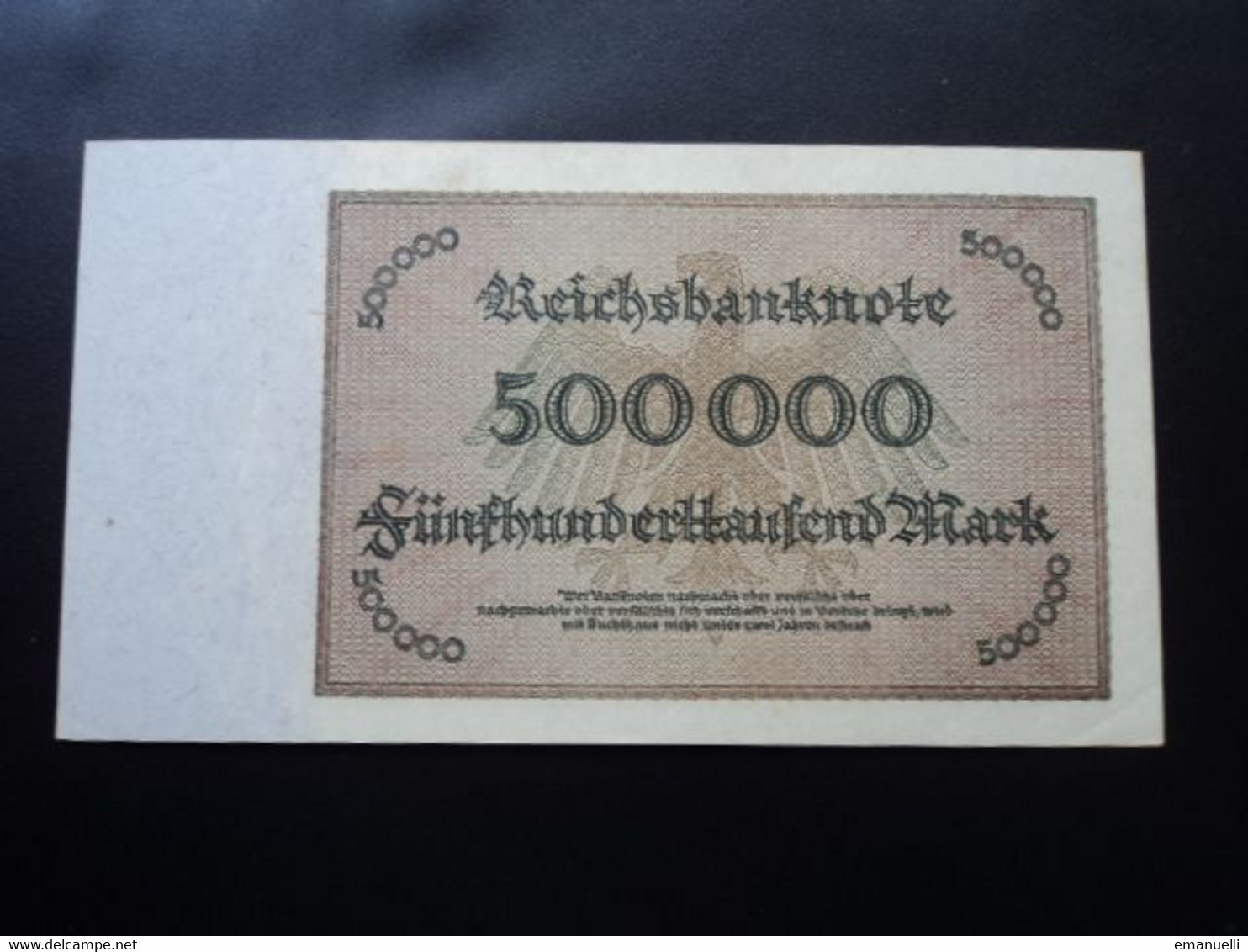 ALLEMAGNE * : 500 000  MARK   1.5.1923     CA 87f,  ** / P 88b     SUP+ - 500.000 Mark