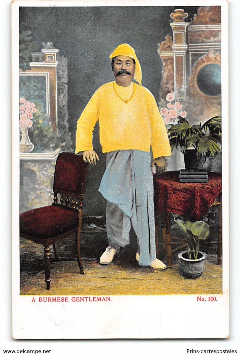 CPA Birmanie Rangoon - A Burmese Gentleman - Myanmar (Burma)