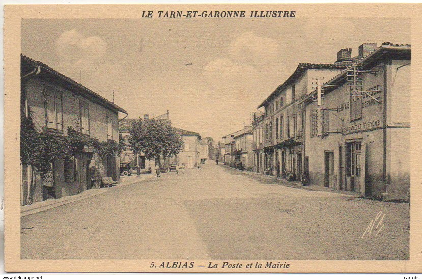 82 ALBIAS  La Poste Et La Mairie - Albias