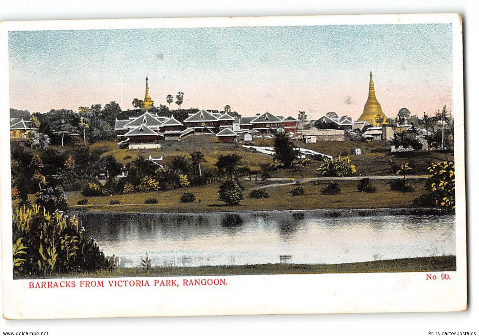 CPA Birmanie Rangoon - Barracks From Victoria Park - Myanmar (Burma)