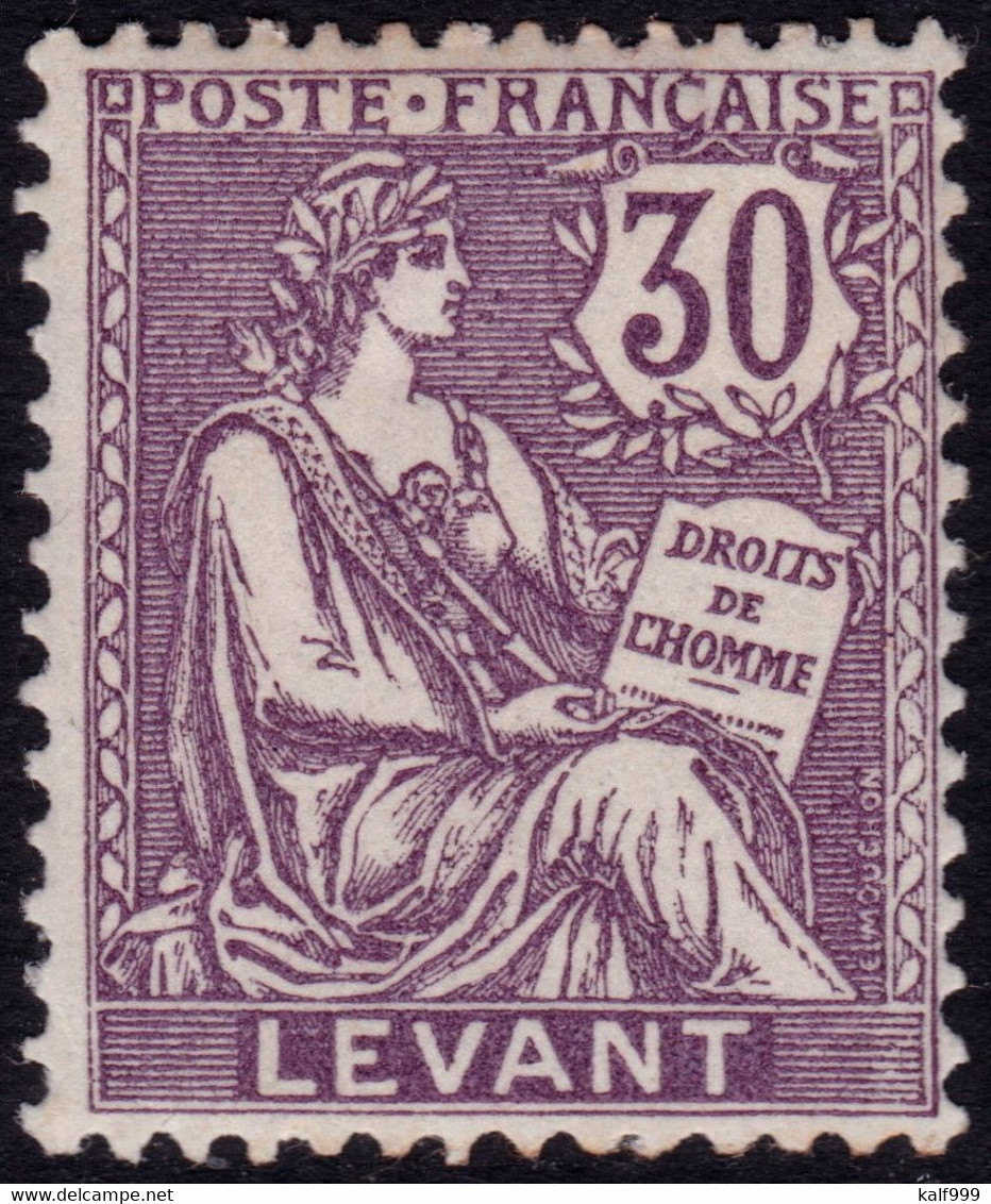 ✔️ Levant Bureaux Francais 1902/1920 - Mouchon - Yv. 18 * MH - Ongebruikt