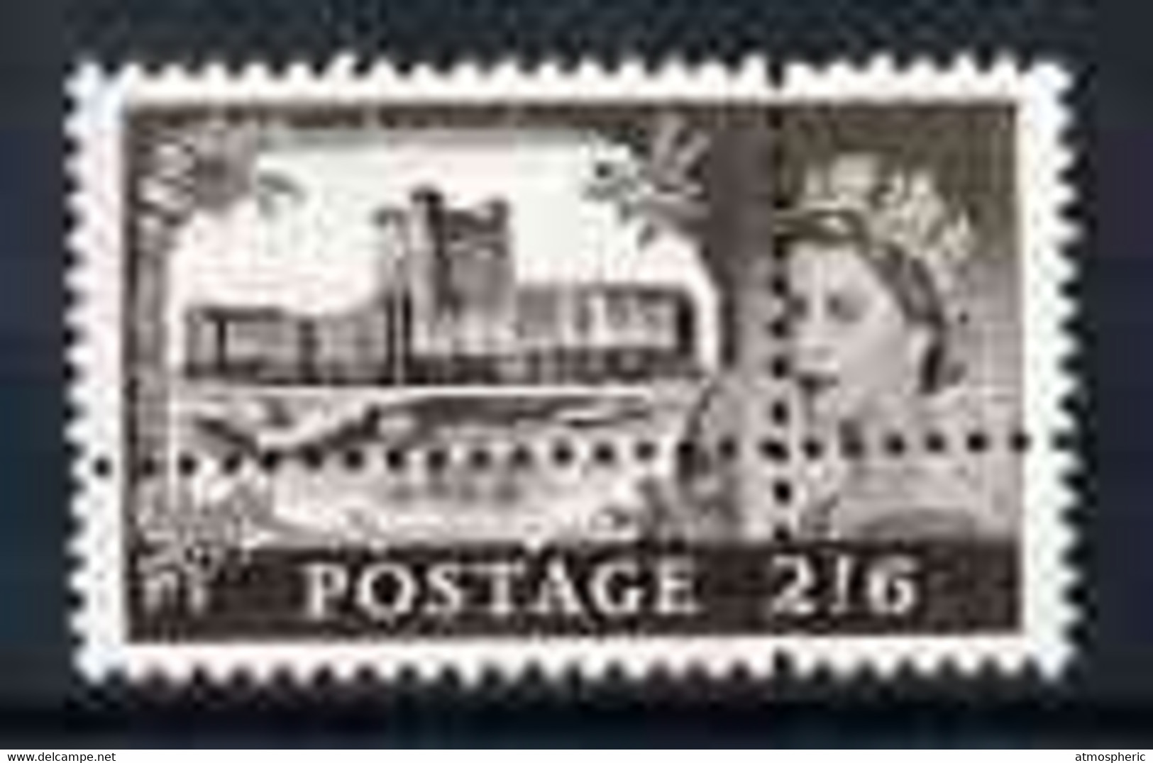 Great Britain 1967 Castles (no Wmk) 2s6d Vertical Pair With Perforations Doubled (stamps Are Quartered), See Details Bel - Cinderellas