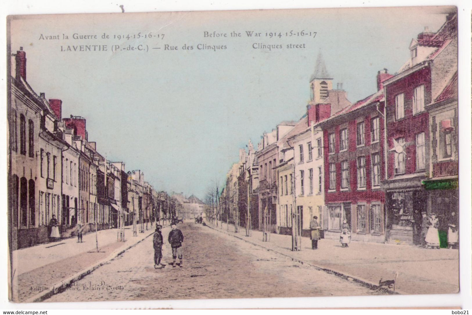 8012 - Laventie ( 59 ) - Avant La Guerre De 14 , 15 , 16 , 17 , Rue Des Clinques - Imp. E. Le Deley à Paris - - Laventie