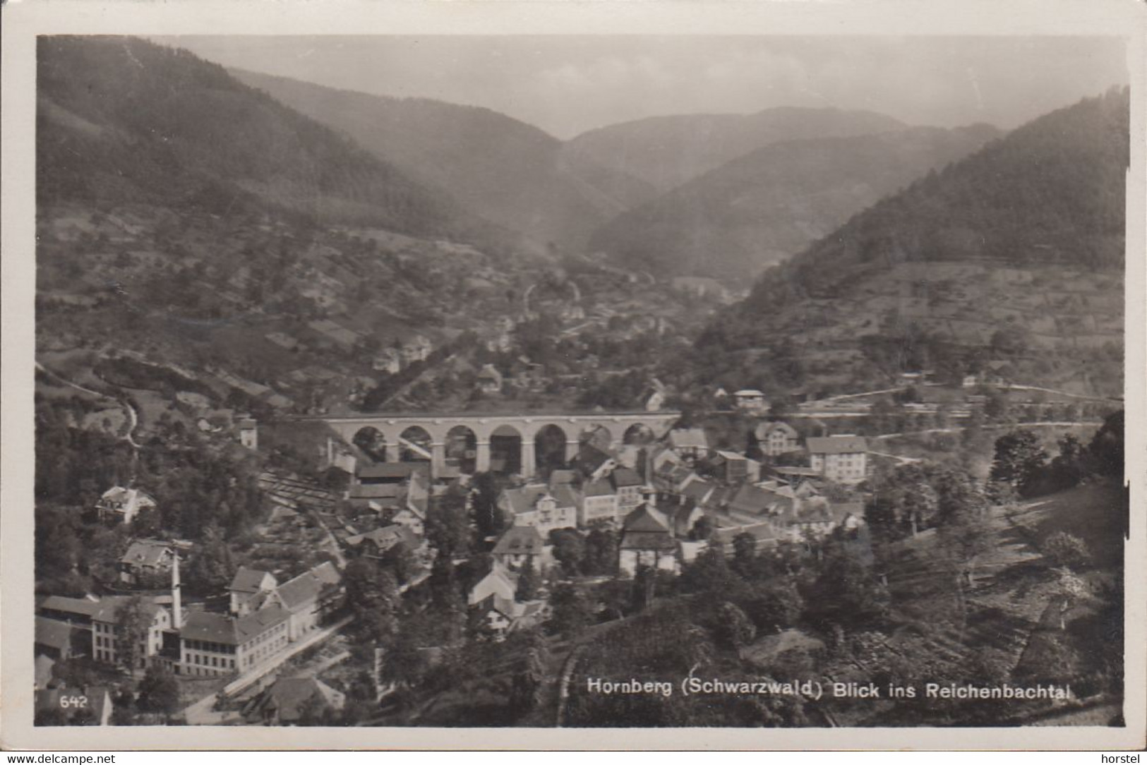 D-78132 Hornberg - Schwarzwald - Fabrik - Eisenbahnbrücke - Blick Ins Reichenbachtal ( 30er Jahre Gel. ) - Hornberg