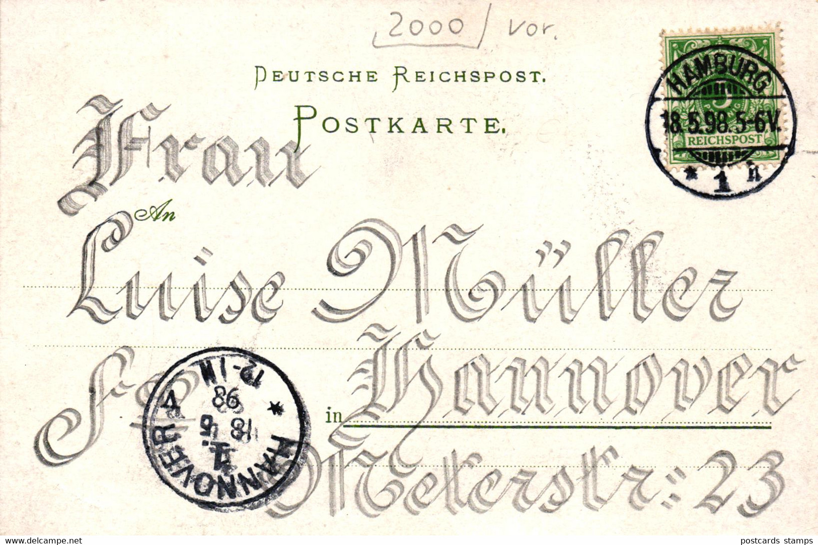 Hamburg - Eimsbüttel, Farb-Litho "Gruss Aus Der Gambrinus-Halle", 1898   (Rückseite Ansehen !) - Eimsbüttel
