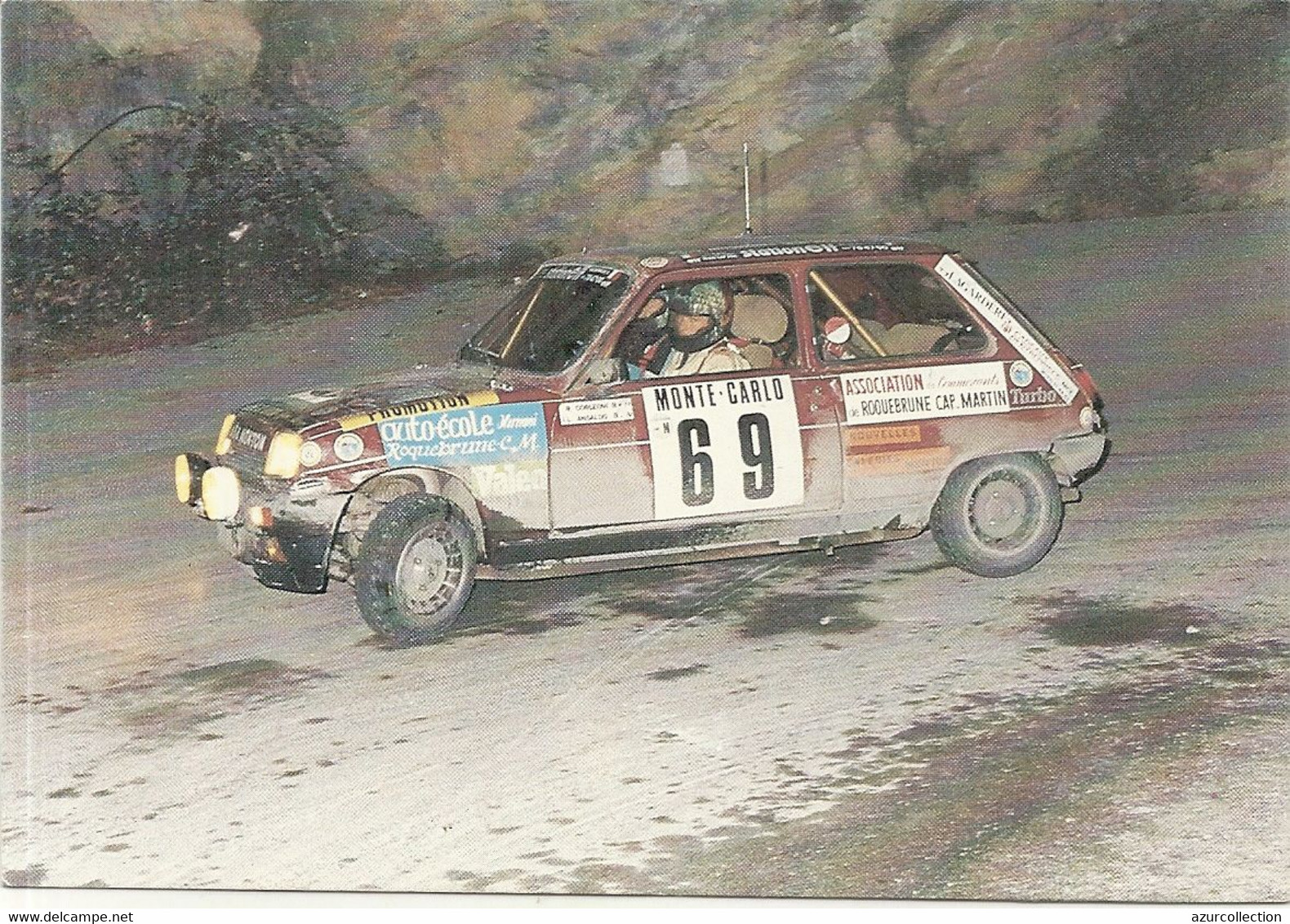 53EM RALLYE DE MONTE CARLO . ROQUEBRUNE CAP MARTIN .AUTOGRAPHE DE CORLEONI - Autógrafos