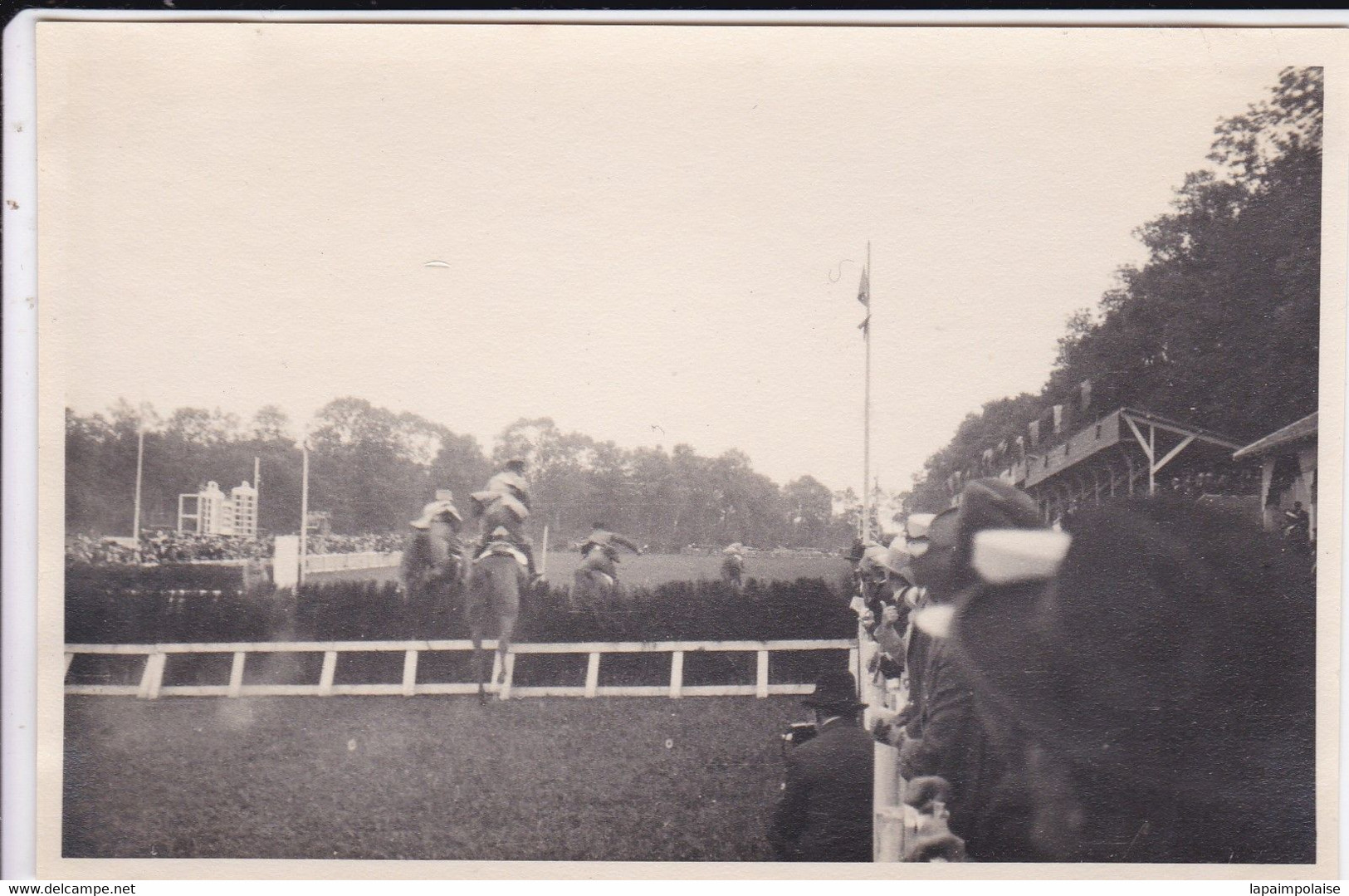 3 Photographies De Particulier Vandoeuvre Les Nancy Hippodrome  Course Avec Des Militaires  Réf  2478 - Vandoeuvre Les Nancy