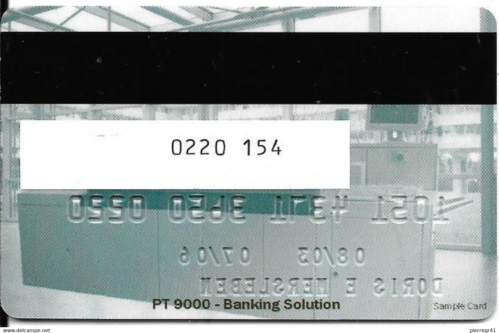 -CARTE-PUCE-MAGNETIQUE-Allemagne-CB-BANQUE BOWE CARDTEC-2003-BOWE WHITE CARD-Modele-Plastic Epais Glacé-TBE-RARE - Tarjeta Bancaria Desechable