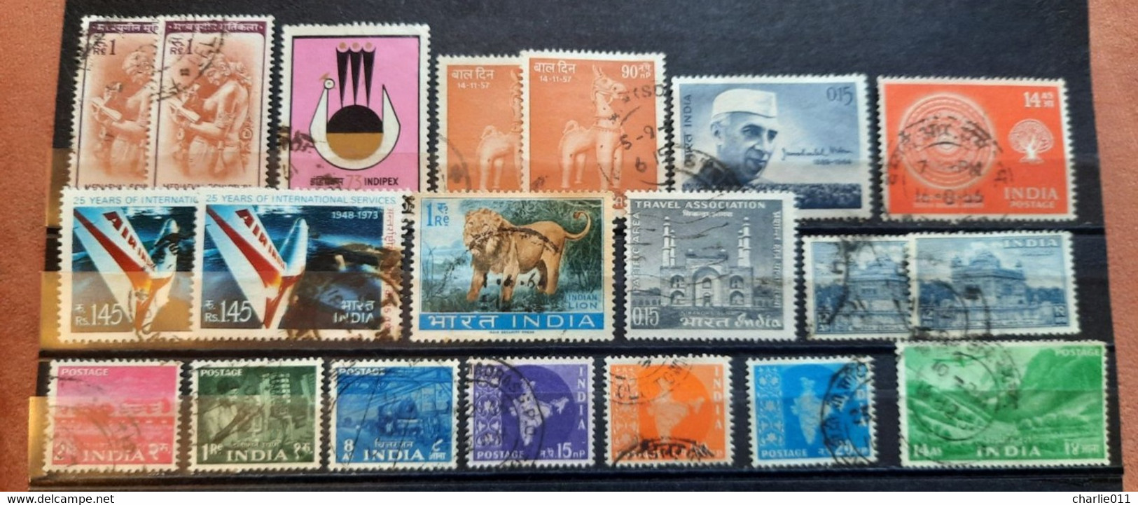 SMALL LOT OF STAMPS-INDIA - Colecciones & Series
